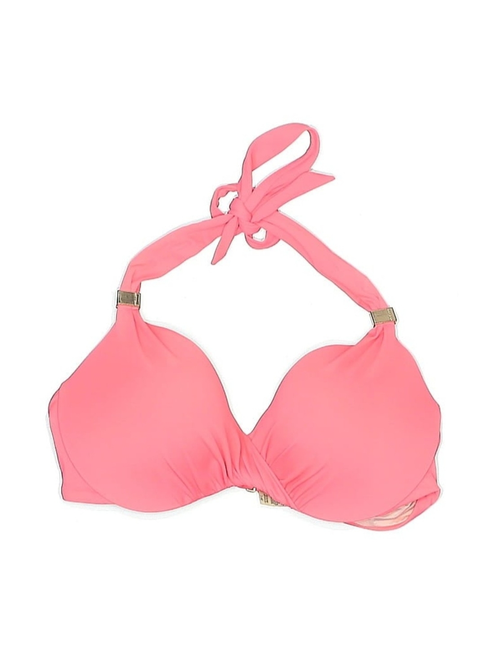 Victoria's Secret Coral Pink Halter Push-Up Bikini Top
